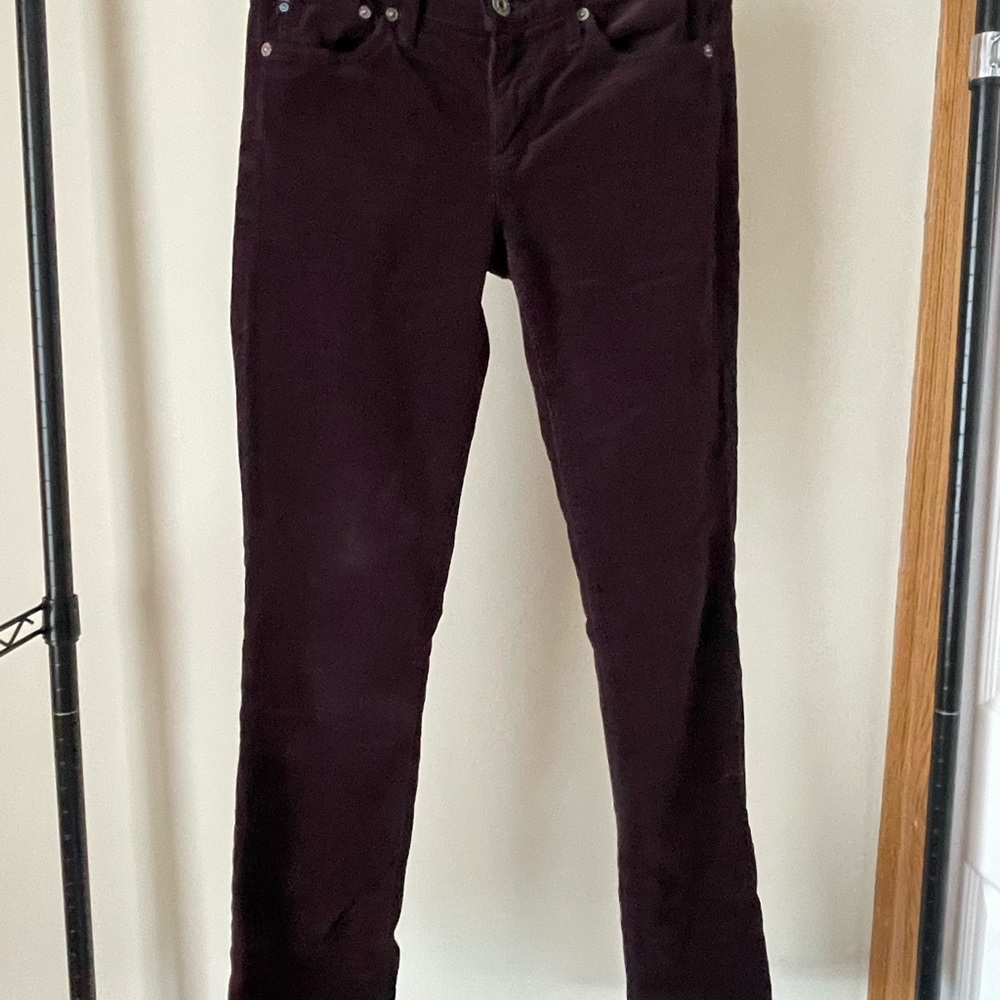 Ag Adriano Goldschmied Purple Straight Leg Jeans